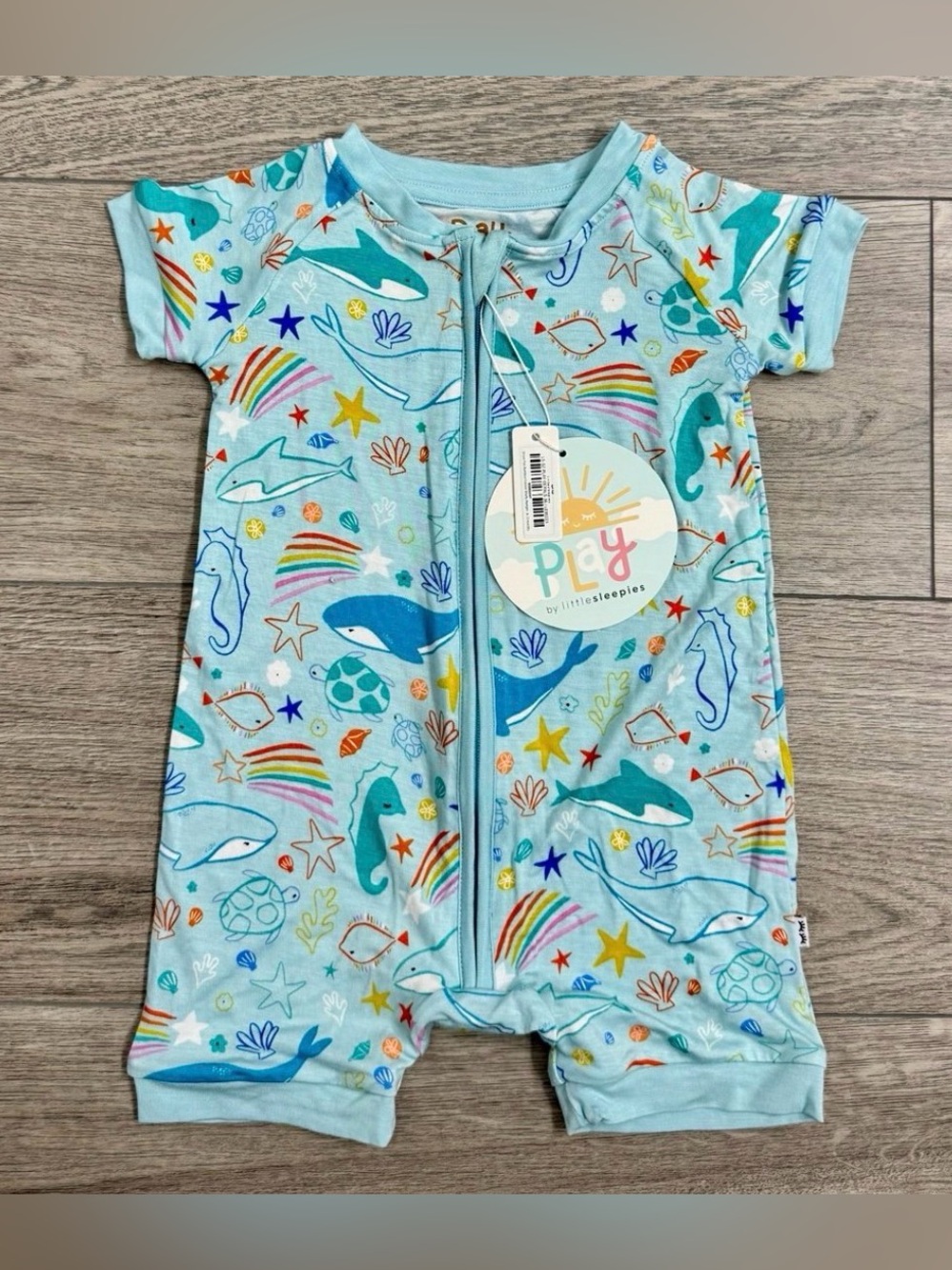 Little sleepies ocean pals shorty zippy 6-12